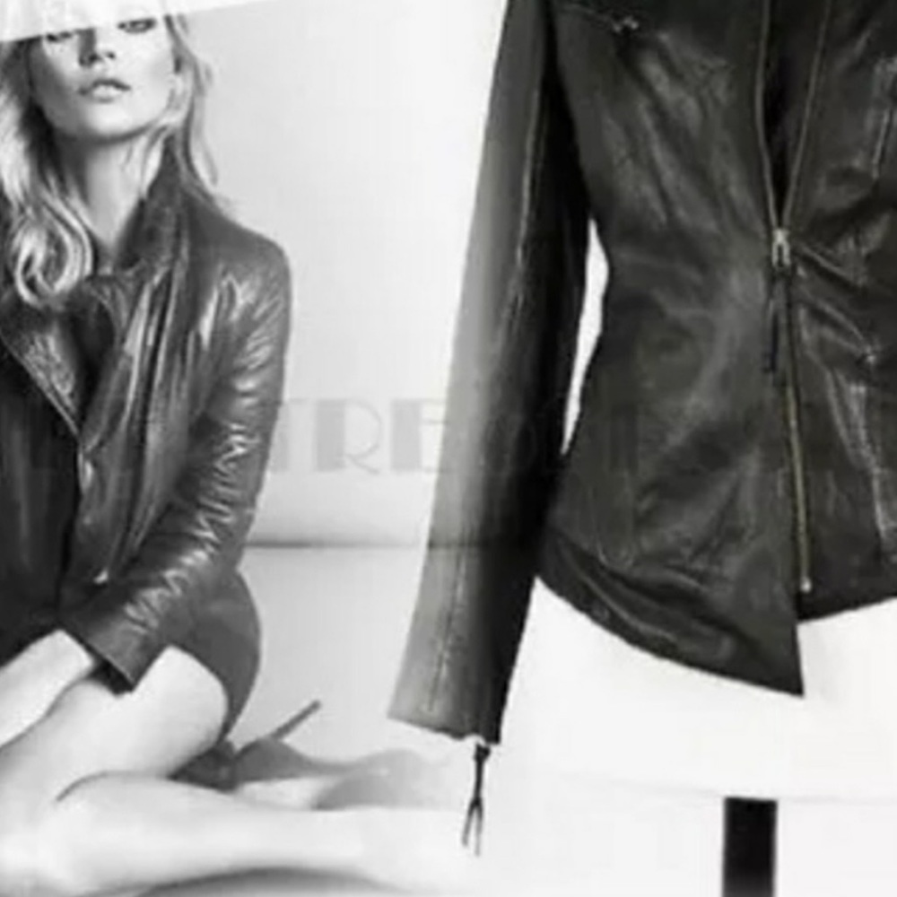 Kate Moss for TopShop Iconic Slim fit Leather Jacket